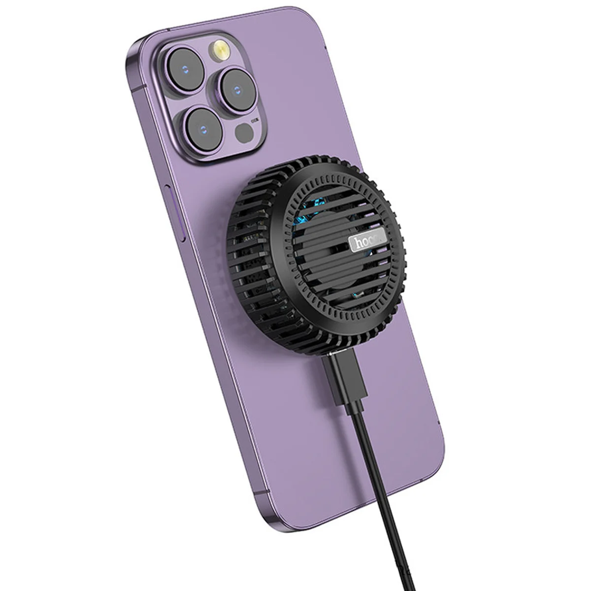 БЗУ Hoco CW57 Air-cooled 15W magnetic wireless fast charger Black