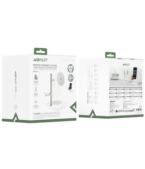 БЗУ Acefast E39 desktop 4in1 Qi2 32.5W White