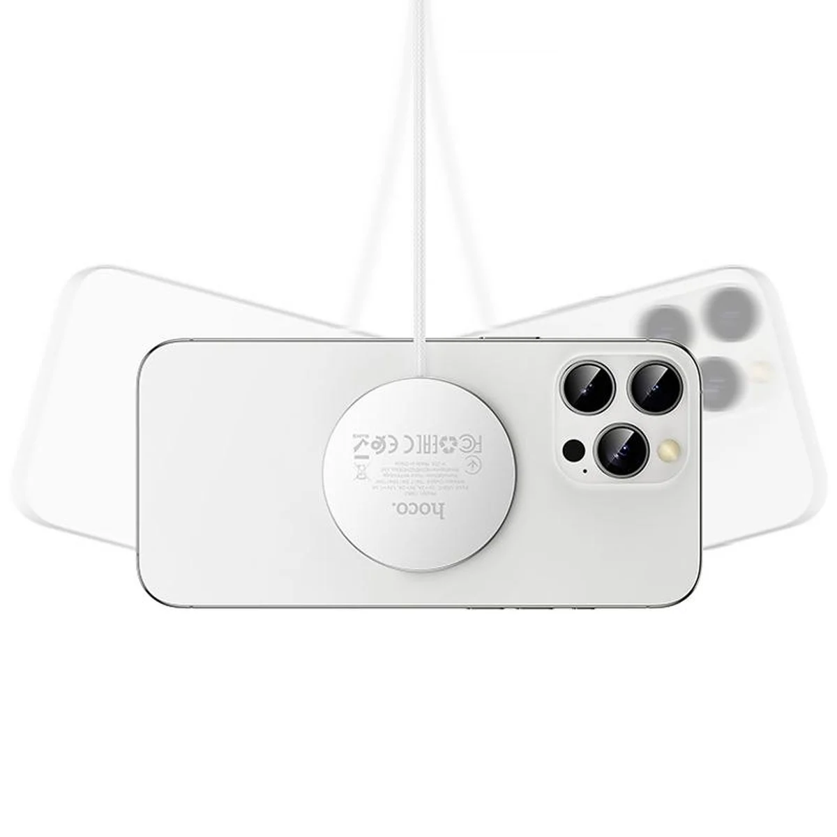 БЗУ Hoco CW63 Fast Qi2 magnetic 15W White