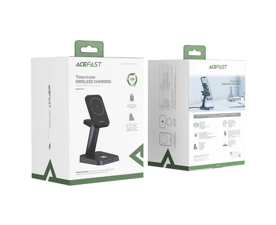 БЗУ Acefast E3 desktop 3-in-1 Black