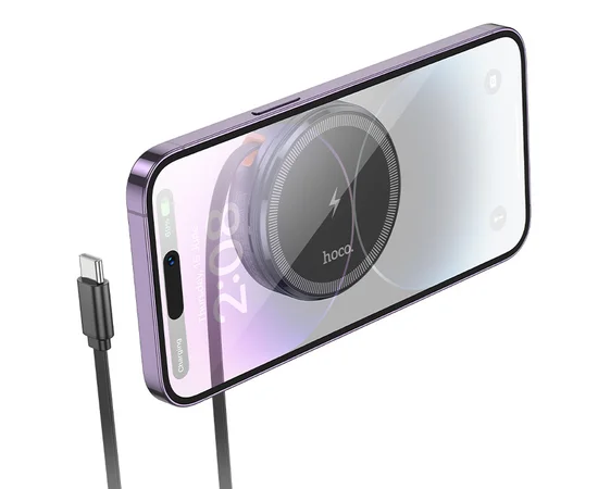 БЗУ Hoco CQ18 Flash 2in1 Magnetic + iWatch (з retractable cable Type-C)