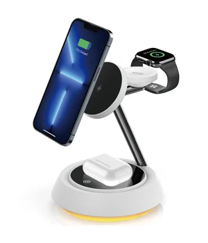 БЗУ WIWU Wi-W002 3 in 1 wireless charger White БЗУ WIWU Wi-W002 3 in 1 wireless charger White