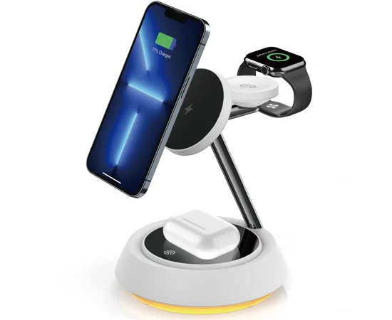БЗУ WIWU Wi-W002 3 in 1 wireless charger White