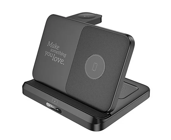 БЗУ Hoco CQ7 Fold Charge 3-in-1 Black