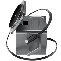 БЗУ Acefast E34 desktop 3in1 15W Gray