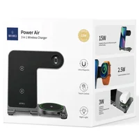 БЗУ WIWU Wi-W005 3 in 1 Wireless Charger Black
