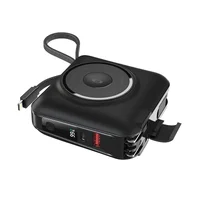 Портативное ЗУ Power Bank WIWU Wi-P051 6 in 1 PD45W с БЗУ 15000 mAh Black