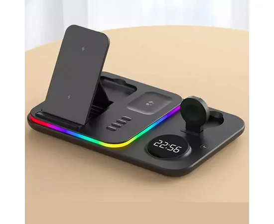 БЗУ + часы A82 4in1 Black