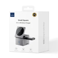БЗУ WIWU Wi-W030 Planeta Trio 3 in 1 Cableless charger Gray