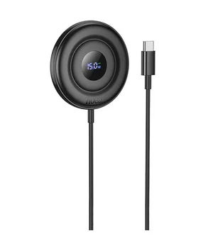 БЗУ Hoco CW61 Phantom magnetic with digital display Black