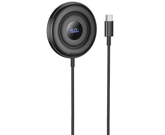 БЗУ Hoco CW61 Phantom magnetic with digital display Black