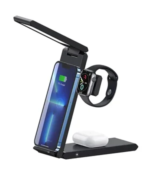 БЗУ Usams US-CD181 15W 3in1 with Table Lamp Black БЗУ Usams US-CD181 15W 3in1 with Table Lamp Black