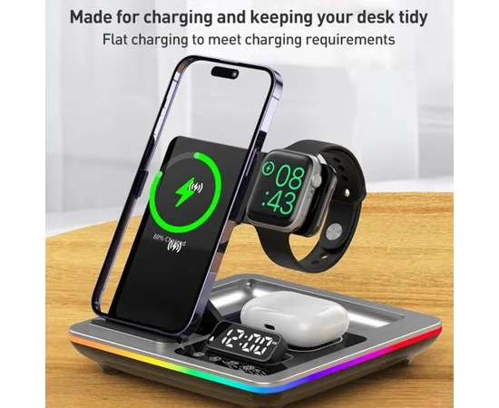 БЗУ + часы A93 4in1 Silver