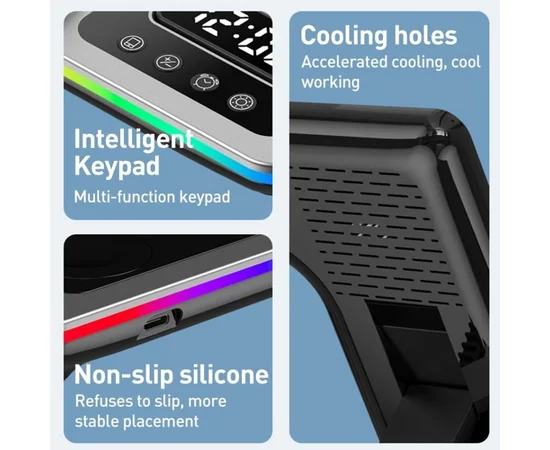 БЗУ + часы A93 4in1 Black