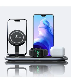 БЗУ Acefast E19 Qi2 desktop 3-in-1 Black БЗУ Acefast E19 Qi2 desktop 3-in-1 Black