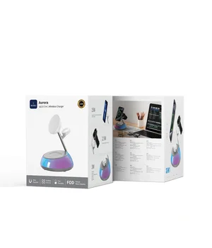 БЗУ WIWU Wi-W036 Aurora 3 in 1 wireless charger White