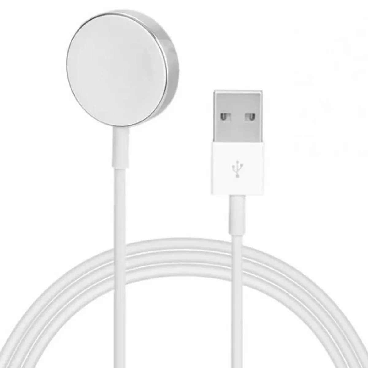 БЗУ Magnetic Fast Charger to USB-A Cable for Apple Watch (AAA) (box) White