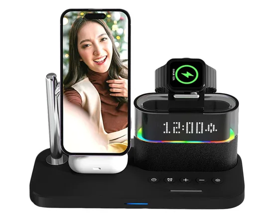 БЗУ + часы C09 4in1 Black