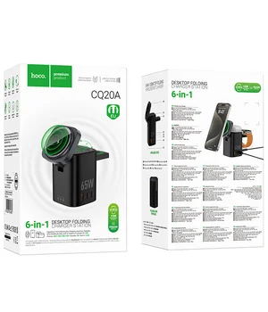 БЗУ Hoco CQ20A Clever 6in1 PD65W Black