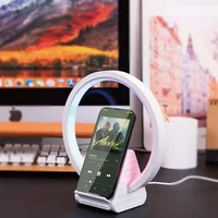 БЗУ WIWU Wi-W021 2 in 1 Wireless Charger+Bluetooth Speaker White