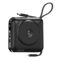 Портативное ЗУ Power Bank WIWU Wi-P051 6 in 1 PD45W с БЗУ 15000 mAh Black