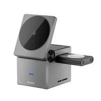 БЗУ WIWU Wi-W030 Planeta Trio 3 in 1 Cableless charger Gray