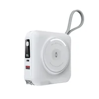 Портативное ЗУ Power Bank WIWU Wi-P051 6 in 1 PD45W с БЗУ 15000 mAh White