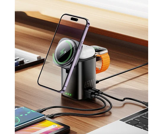 БЗУ Hoco CQ20A Clever 6in1 PD65W Black