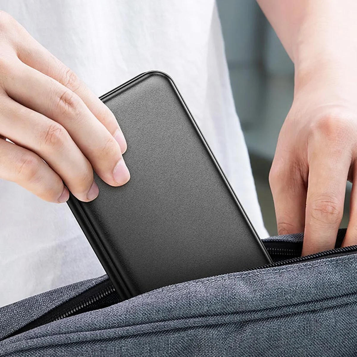 БЗУ Hoco CQ13 Triumph 3in1 travel folding Black