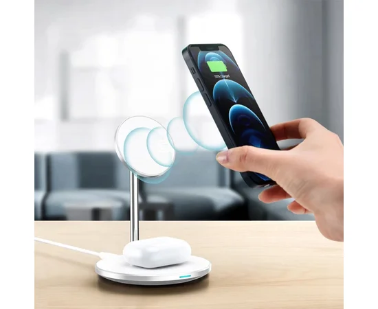 БЗУ WIWU Wi-W019 2 in 1 15W White