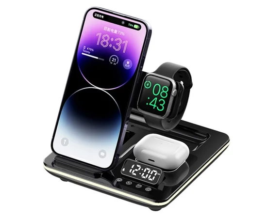 БЗУ + часы A93 4in1 Black