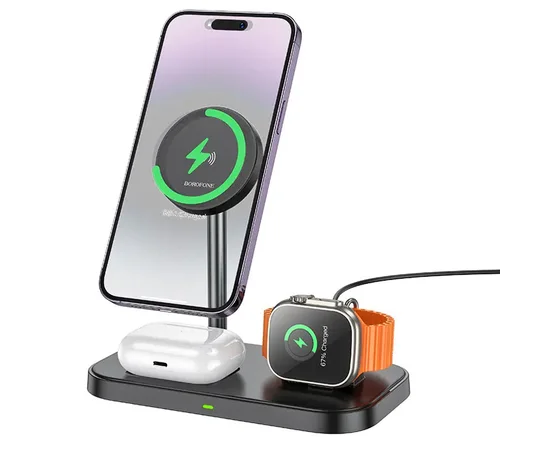 БЗУ BOROFONE BQ29 Feliz 3in1 Black