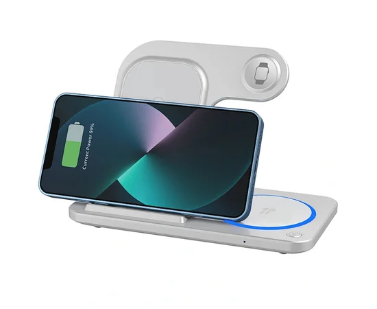 БЗУ WIWU Wi-W020 3 in 1 wireless charger White