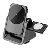 БЗУ WIWU Wi-W018 3 in 1 Wireless Charger Grey