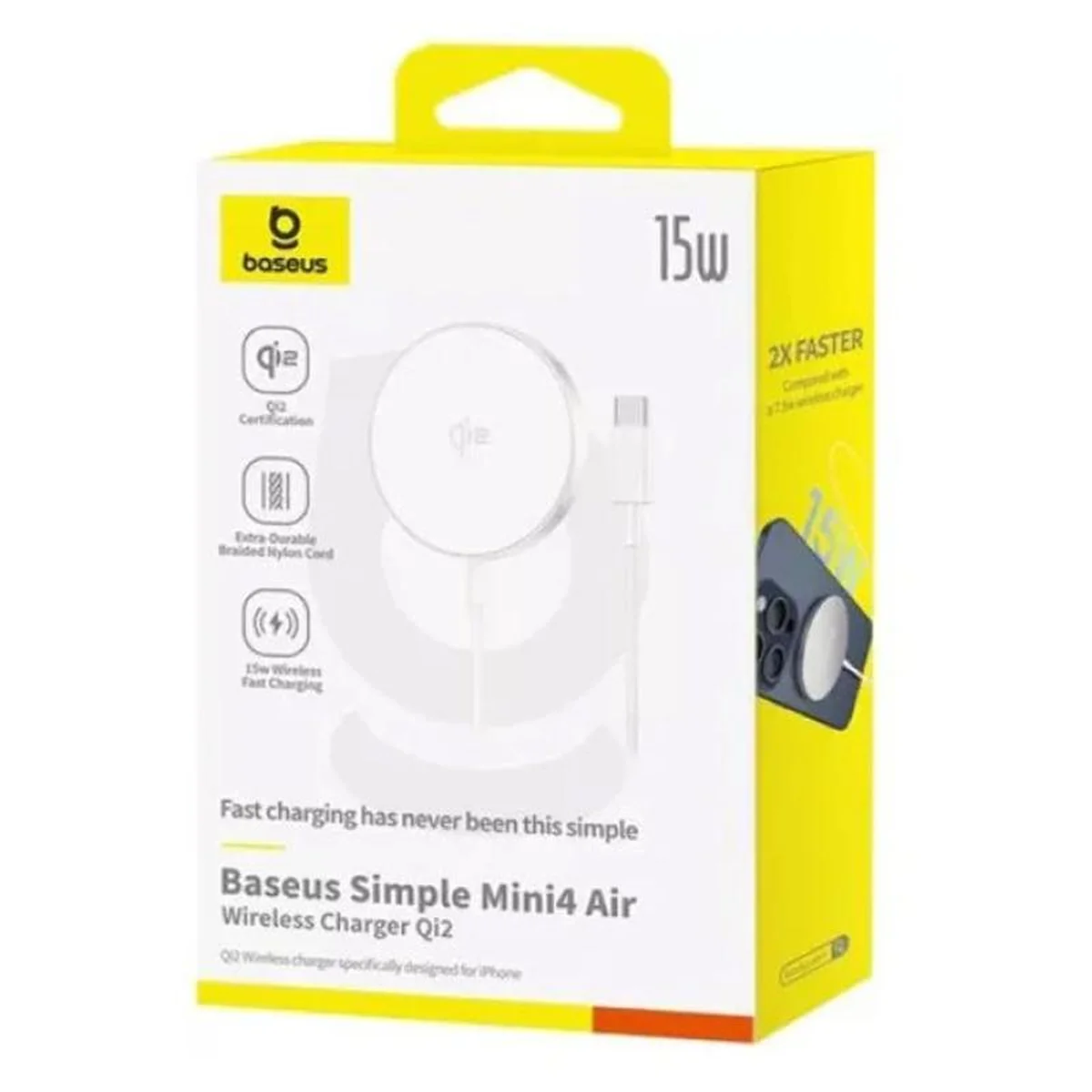 БЗУ Baseus Simple Mini4 Air Magnetic Qi2 15W (P102782) Frost Silver