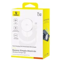 БЗУ Baseus Simple Mini4 Air Magnetic Qi2 15W (P102782) Frost Silver