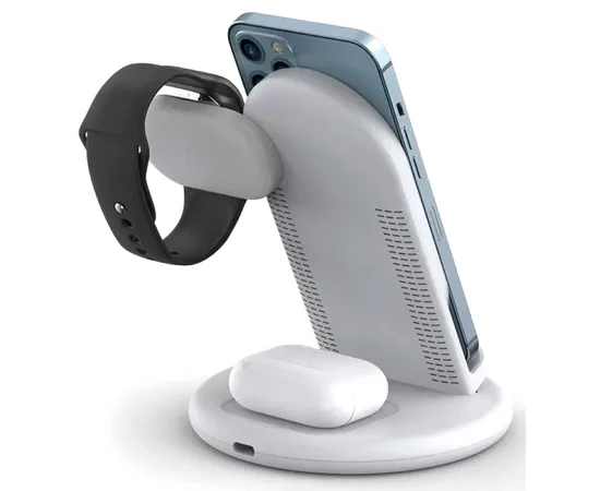 БЗУ WIWU Power Air 3 in 1 wireless charger White