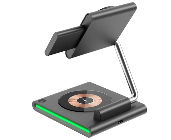 БЗУ WIWU Wi-W023 3 in 1 wireless charger Grey