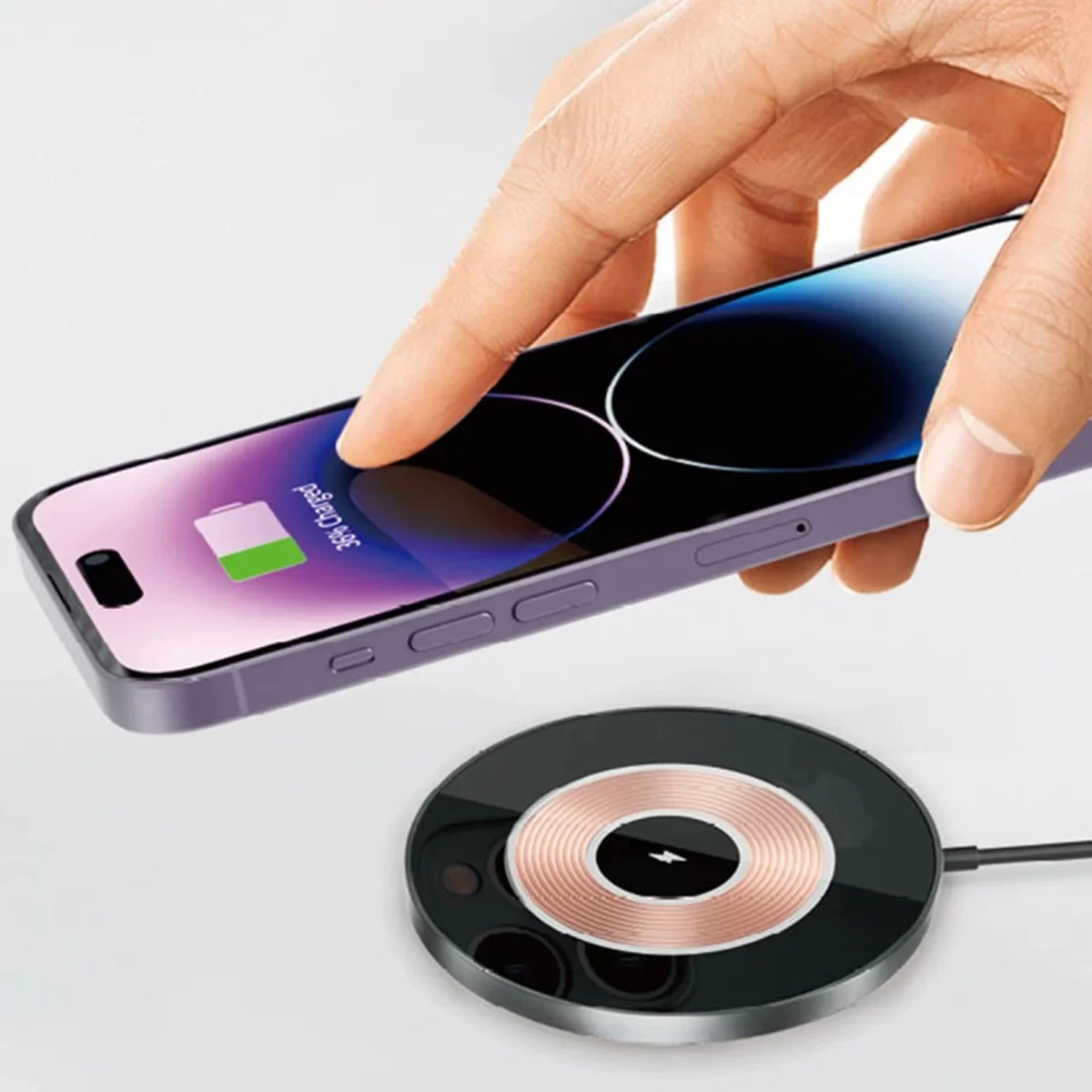 БЗУ WIWU Wi-W008 15W wireless charger Grey