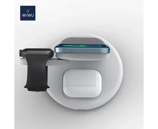 БЗУ WIWU Power Air 3 in 1 wireless charger White