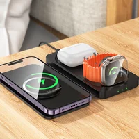 БЗУ Hoco CQ13 Triumph 3in1 travel folding Black