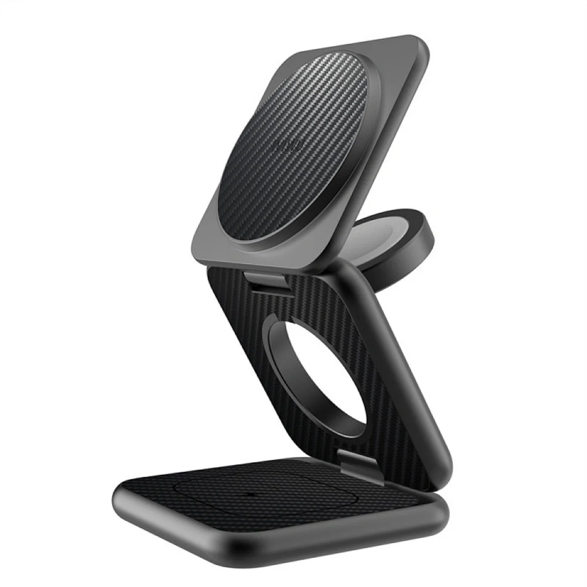 БЗУ WIWU Wi-W035 Mag Go 3 in 1 Wireless Charger Black