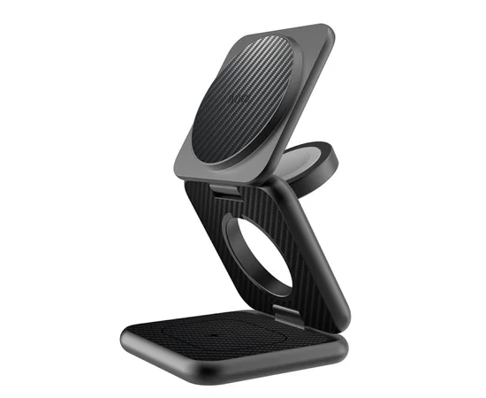 БЗУ WIWU Wi-W035 Mag Go 3 in 1 wireless charger Black