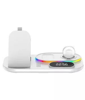 БЗУ + годинник A06 4in1 White