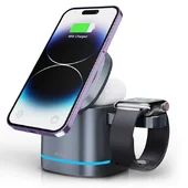 БЗУ WIWU Wi-W024 3 in 1 wireless charger Grey