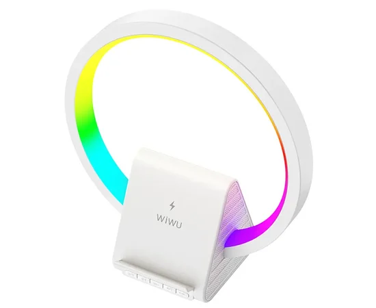 БЗУ WIWU Wi-W021 2 in 1 Wireless Charger+Bluetooth Speaker White