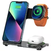 БЗУ WIWU Wi-W005 3 in 1 Wireless Charger Black