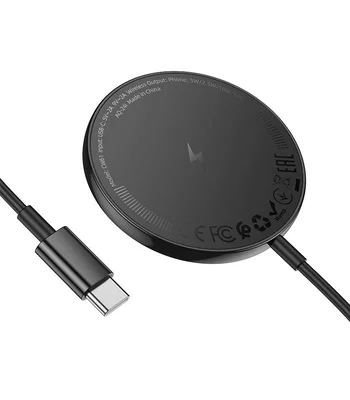 БЗУ Hoco CW61 Phantom magnetic with digital display Black