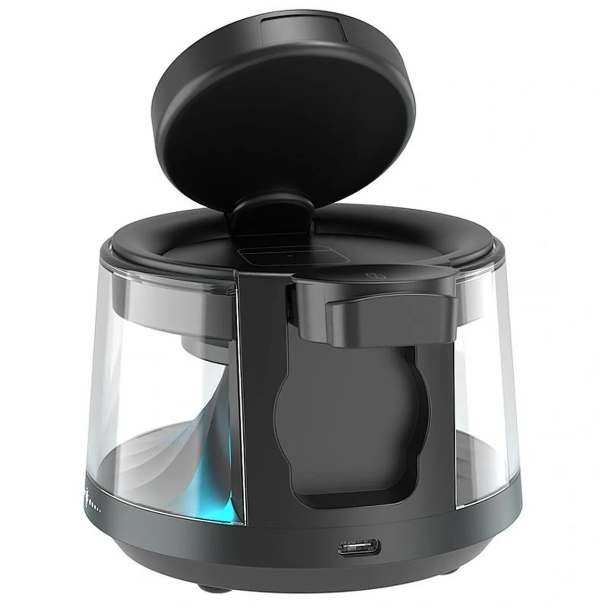 БЗУ WIWU Wi-W039 Flow 5in1 wireless charger with Speaker & Night Light 15W Black