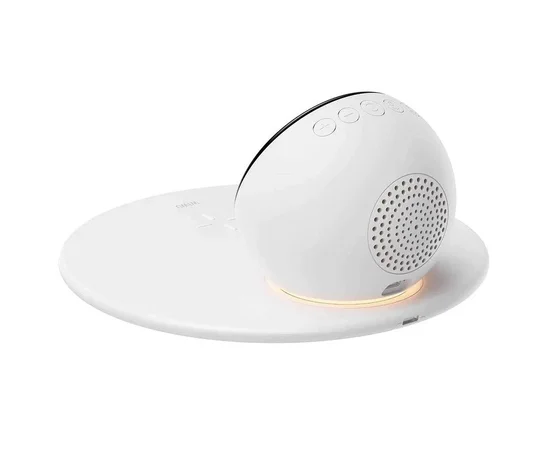 БЗУ WIWU Wi-W017 15W Wireless Charger+Digital Alarm+Bluetooth Speaker White